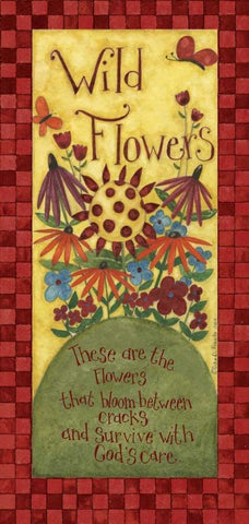 Flowers Black Ornate Wood Framed Art Print with Double Matting by DiPaolo, Dan