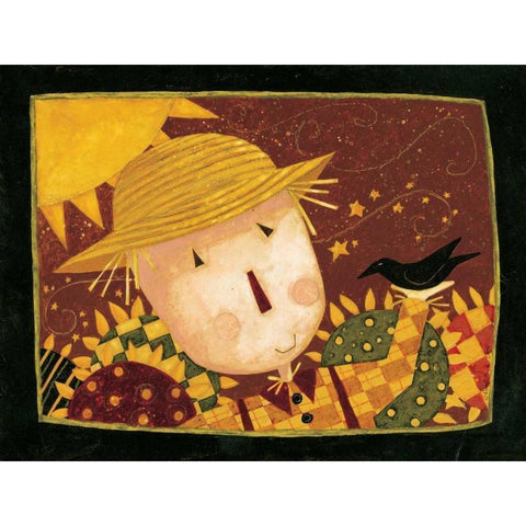 October Gold Ornate Wood Framed Art Print with Double Matting by DiPaolo, Dan