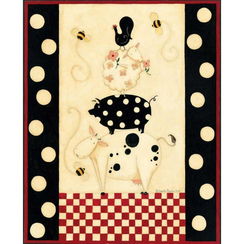 Up Top Gold Ornate Wood Framed Art Print with Double Matting by DiPaolo, Dan