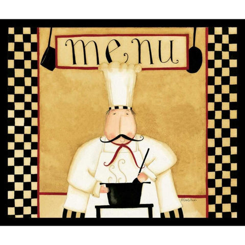 No Menu White Modern Wood Framed Art Print by DiPaolo, Dan