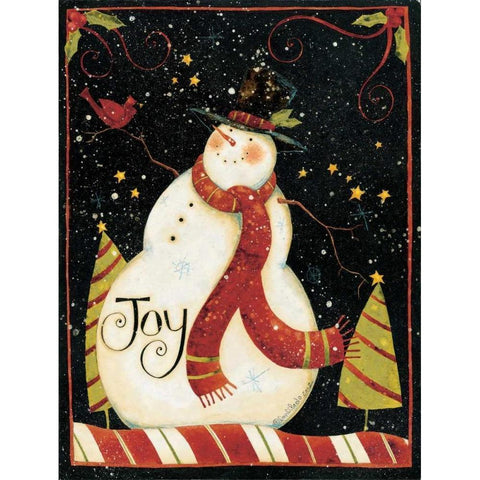 Joy White Modern Wood Framed Art Print by DiPaolo, Dan