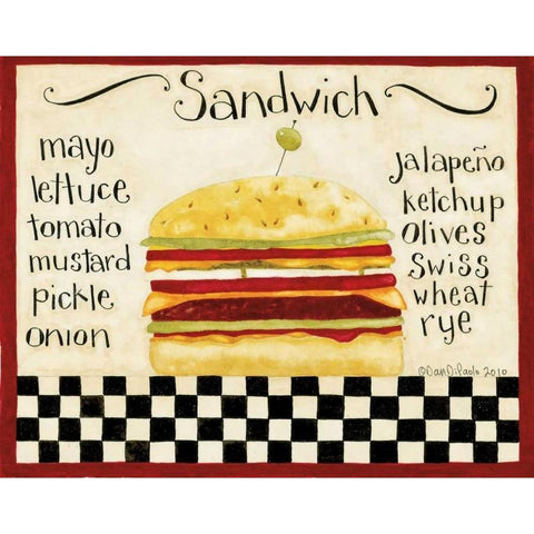 Sandwich Gold Ornate Wood Framed Art Print with Double Matting by DiPaolo, Dan