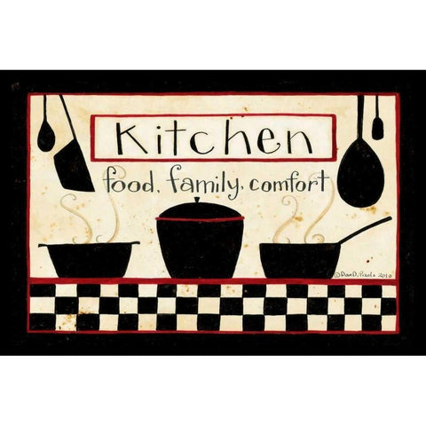 Kitchen Gold Ornate Wood Framed Art Print with Double Matting by DiPaolo, Dan