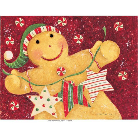 Gingerbread And Candy Gold Ornate Wood Framed Art Print with Double Matting by DiPaolo, Dan