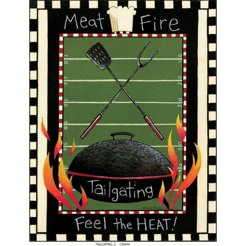 Tailgating 2 Black Modern Wood Framed Art Print with Double Matting by DiPaolo, Dan