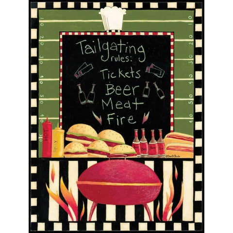 Tailgating Black Modern Wood Framed Art Print with Double Matting by DiPaolo, Dan