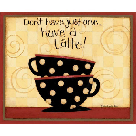 Latte White Modern Wood Framed Art Print by DiPaolo, Dan