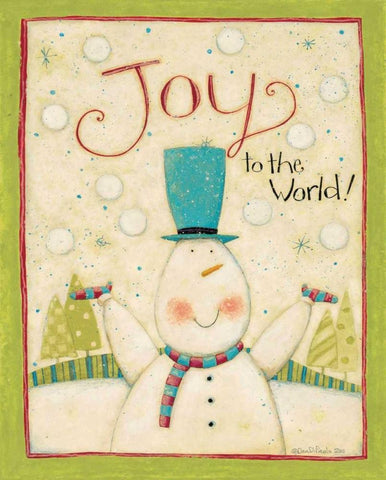 Joy 1 Black Ornate Wood Framed Art Print with Double Matting by DiPaolo, Dan