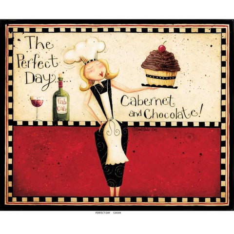 Perfect Day Black Modern Wood Framed Art Print with Double Matting by DiPaolo, Dan