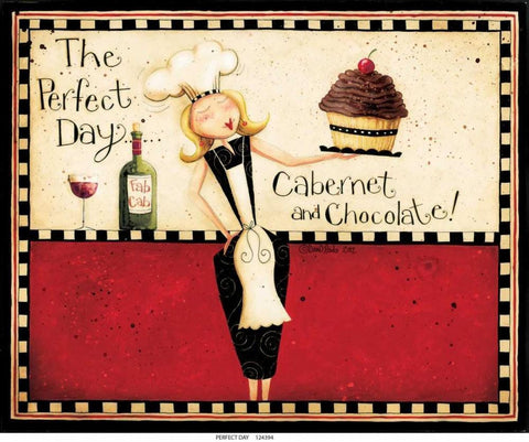 Perfect Day White Modern Wood Framed Art Print with Double Matting by DiPaolo, Dan