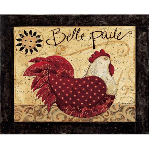 BellePoulet Gold Ornate Wood Framed Art Print with Double Matting by DiPaolo, Dan