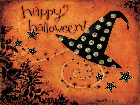 Hot Hat White Modern Wood Framed Art Print with Double Matting by DiPaolo, Dan