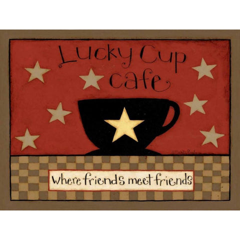 Luck Black Modern Wood Framed Art Print with Double Matting by DiPaolo, Dan