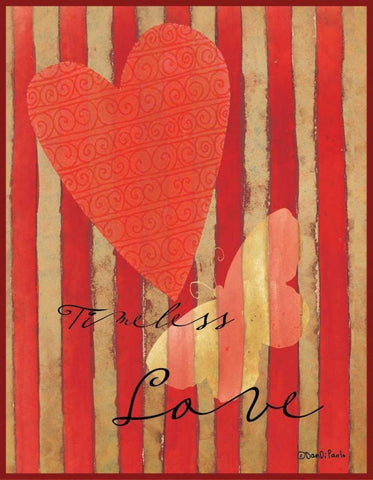 Timeless Love 2 White Modern Wood Framed Art Print with Double Matting by DiPaolo, Dan