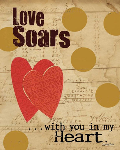 Soars Black Ornate Wood Framed Art Print with Double Matting by DiPaolo, Dan