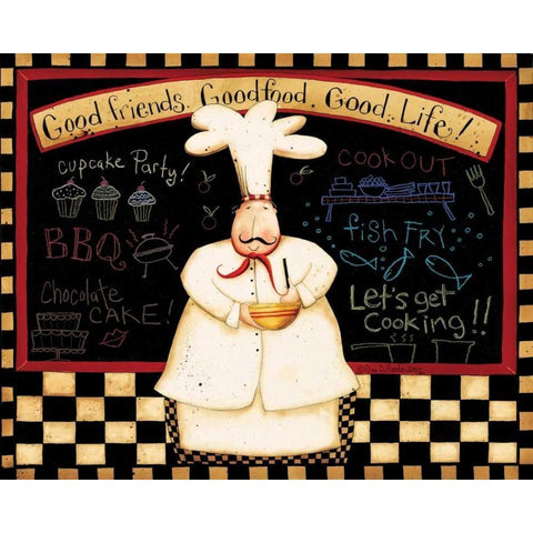 Good Friends White Modern Wood Framed Art Print by DiPaolo, Dan