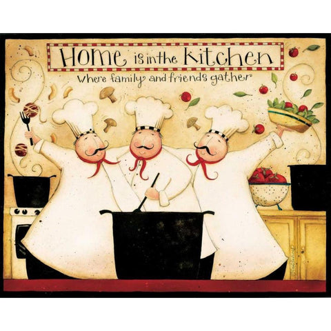 Home Cooking Black Modern Wood Framed Art Print with Double Matting by DiPaolo, Dan