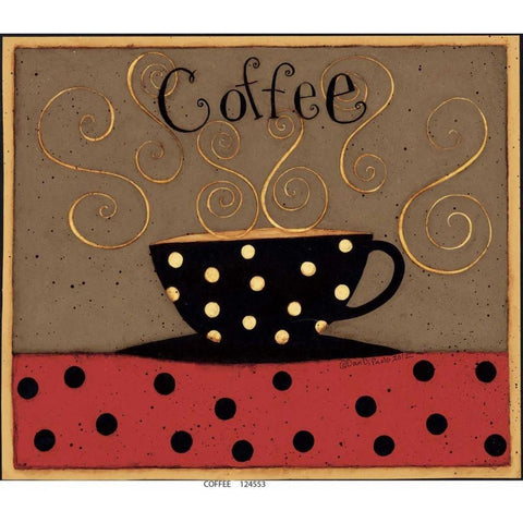 Drink It Black Modern Wood Framed Art Print with Double Matting by DiPaolo, Dan