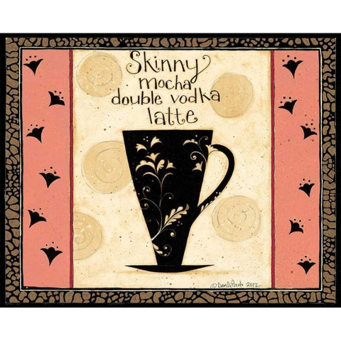 Skinny Vodka Black Modern Wood Framed Art Print with Double Matting by DiPaolo, Dan