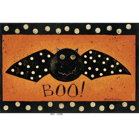 Boooooo White Modern Wood Framed Art Print by DiPaolo, Dan