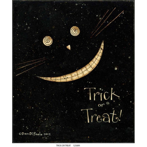 Treat Black Modern Wood Framed Art Print by DiPaolo, Dan