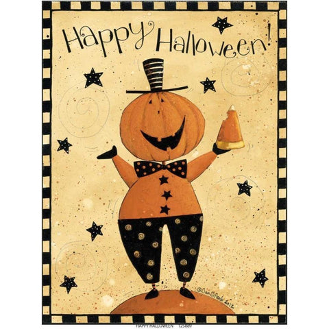 Happy White Modern Wood Framed Art Print by DiPaolo, Dan