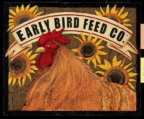 Early Bird Feed Co. White Modern Wood Framed Art Print with Double Matting by DiPaolo, Dan