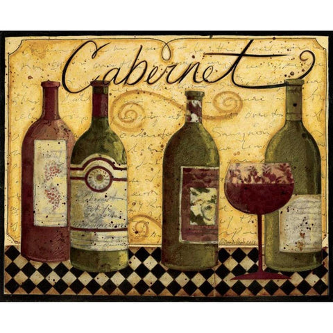 Cabernet White Modern Wood Framed Art Print by DiPaolo, Dan