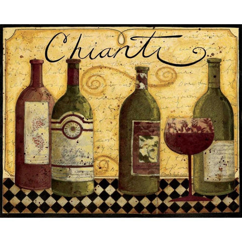 Chianti Gold Ornate Wood Framed Art Print with Double Matting by DiPaolo, Dan