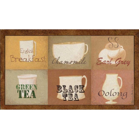 Tea Time 2 Black Modern Wood Framed Art Print with Double Matting by DiPaolo, Dan