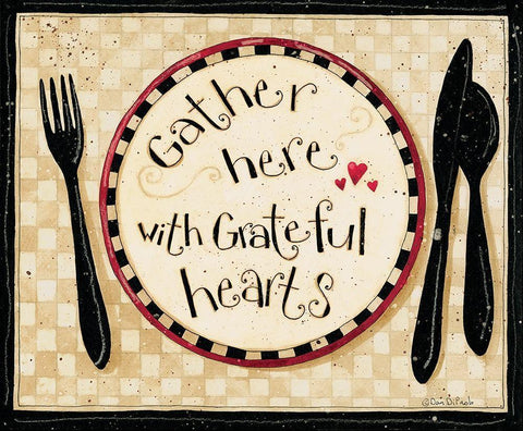 Gather Here White Modern Wood Framed Art Print with Double Matting by DiPaolo, Dan