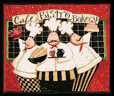 Cafe Bistro Bakery White Modern Wood Framed Art Print with Double Matting by DiPaolo, Dan