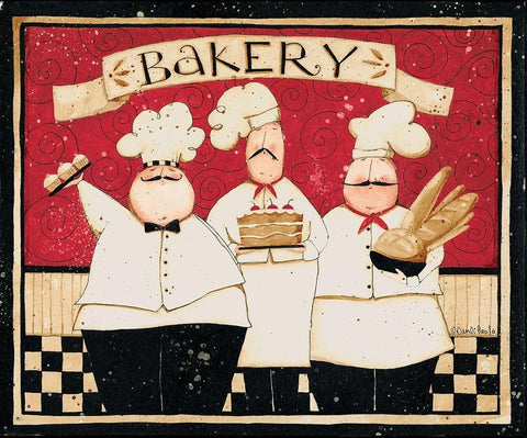 Bakery White Modern Wood Framed Art Print with Double Matting by DiPaolo, Dan