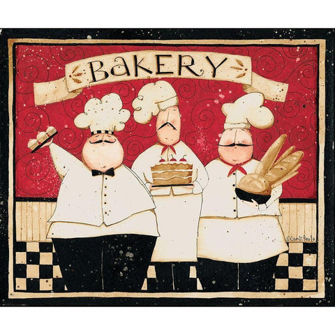 Bakery Black Modern Wood Framed Art Print with Double Matting by DiPaolo, Dan