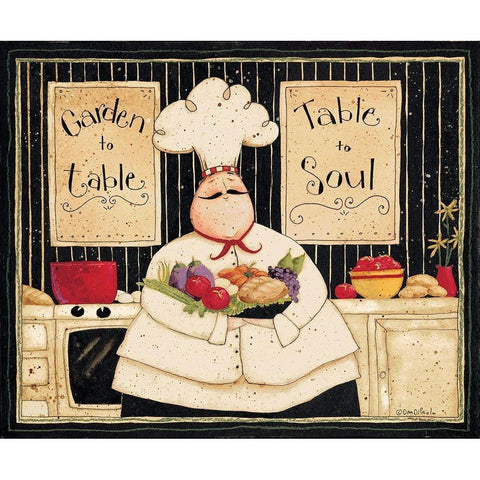 Garden To Table White Modern Wood Framed Art Print by DiPaolo, Dan