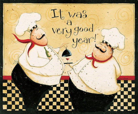 Very Good Year White Modern Wood Framed Art Print with Double Matting by DiPaolo, Dan