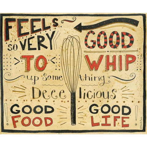 Whip It Up Gold Ornate Wood Framed Art Print with Double Matting by DiPaolo, Dan