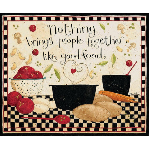 Good Food White Modern Wood Framed Art Print by DiPaolo, Dan