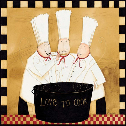 Bistro Chefs Black Modern Wood Framed Art Print by DiPaolo, Dan