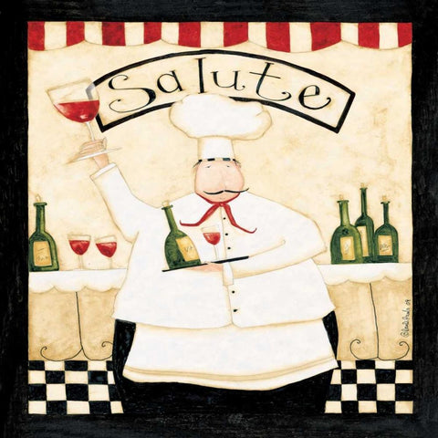 Salute White Modern Wood Framed Art Print by DiPaolo, Dan