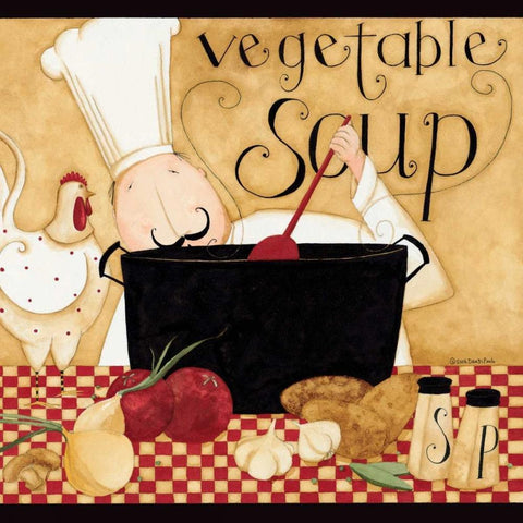 Soup Pot White Modern Wood Framed Art Print with Double Matting by DiPaolo, Dan