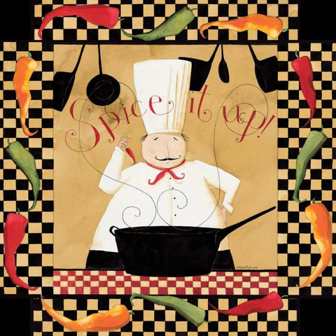 Spice It up White Modern Wood Framed Art Print with Double Matting by DiPaolo, Dan