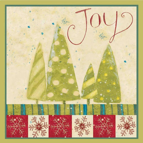 Joy 3 Black Modern Wood Framed Art Print with Double Matting by DiPaolo, Dan