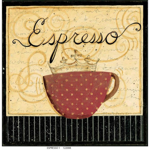 Espresso Stripe Black Modern Wood Framed Art Print by DiPaolo, Dan