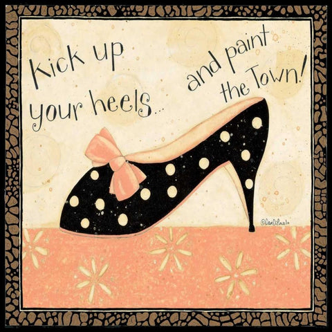 Kick Heels White Modern Wood Framed Art Print with Double Matting by DiPaolo, Dan