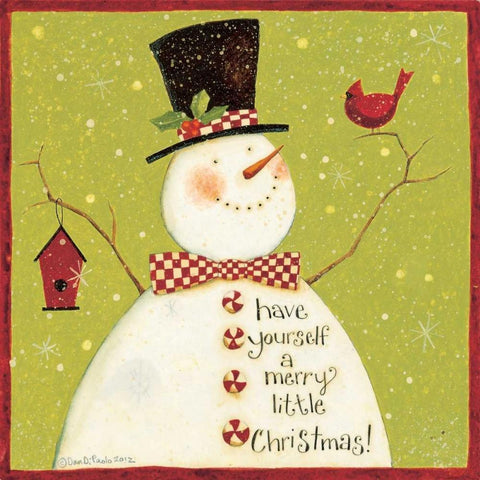 Have Yourself Black Modern Wood Framed Art Print with Double Matting by DiPaolo, Dan