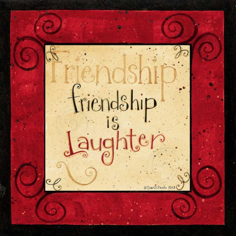 Friendship Black Ornate Wood Framed Art Print with Double Matting by DiPaolo, Dan