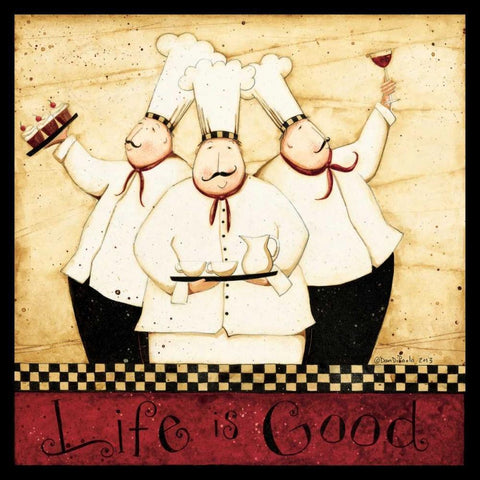 Life Of A Chef White Modern Wood Framed Art Print by DiPaolo, Dan