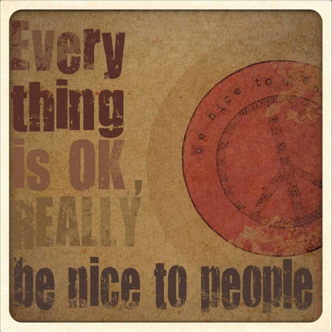 Its OK Black Modern Wood Framed Art Print by DiPaolo, Dan