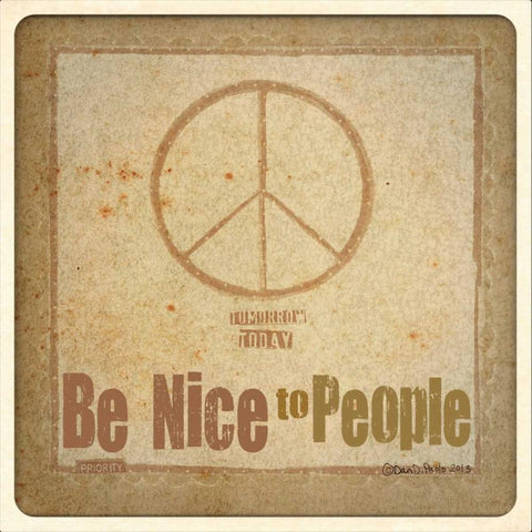 Peace Black Ornate Wood Framed Art Print with Double Matting by DiPaolo, Dan